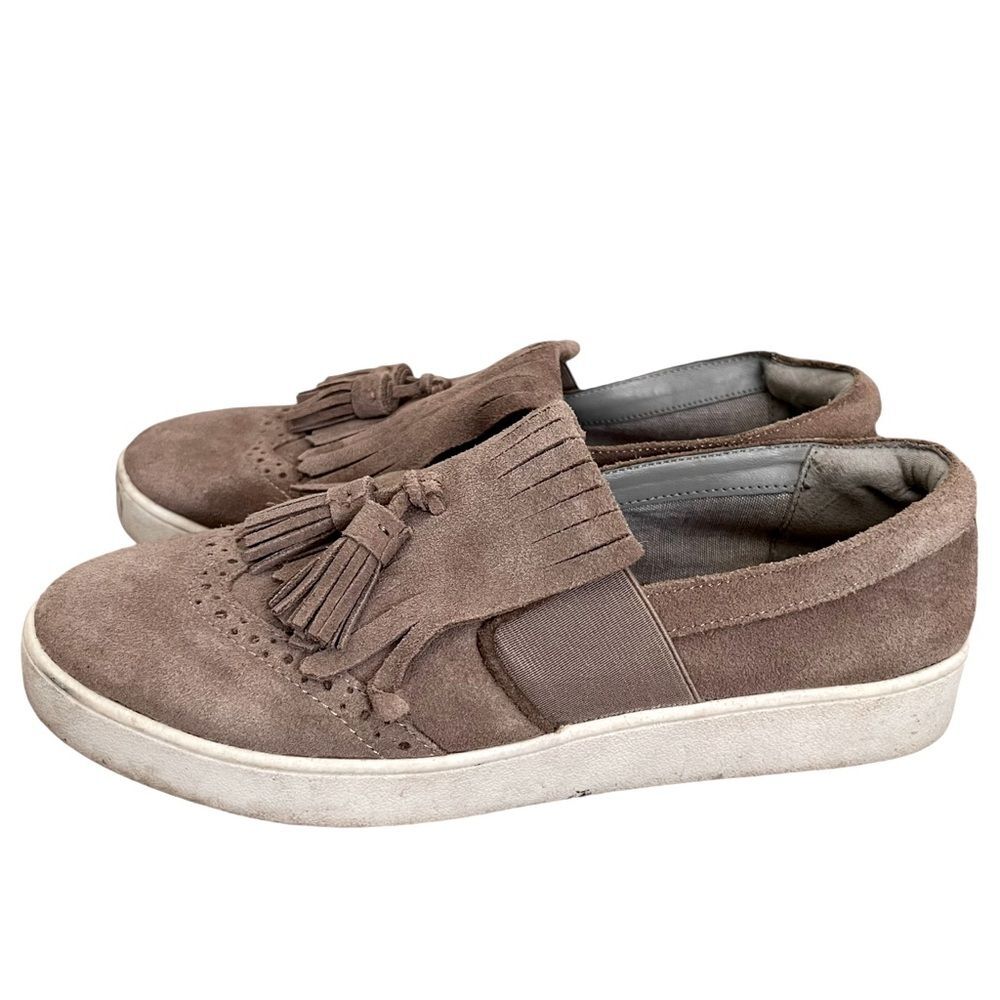 COM+SENS | Tassel Fringe Mirania Sneakers Sz 8 Women   Color: Greige
